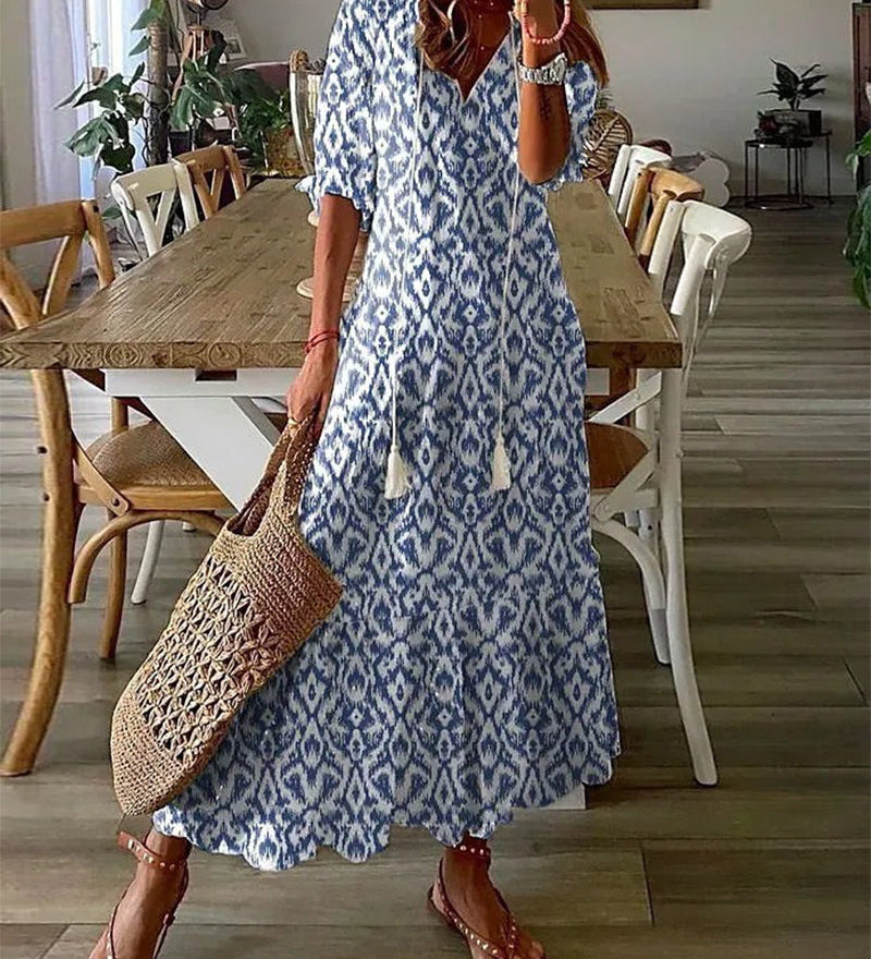 Michaela - Robe Boho avec Couverture du Ventre