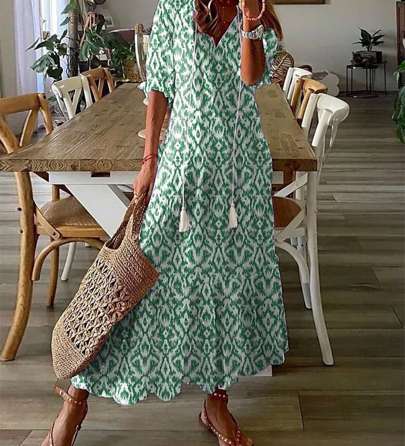 Michaela - Robe Boho avec Couverture du Ventre
