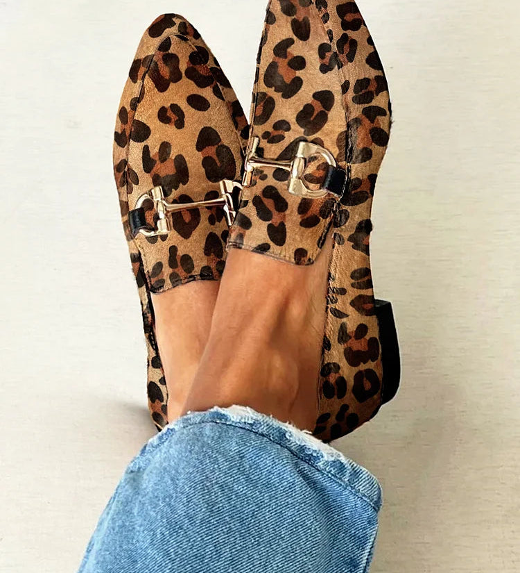 Gia - Mocassins Élégants Léopard