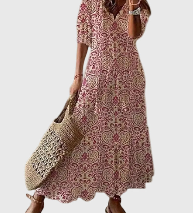 Amalia | Robe Maxi d'Été Vintage Boho