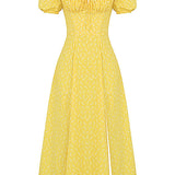 Aviana - Robe à Manches Bouffantes Bloom