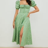 Aviana - Robe à Manches Bouffantes Bloom