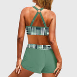 Janelle | Bikini Taille Haute Côtelé