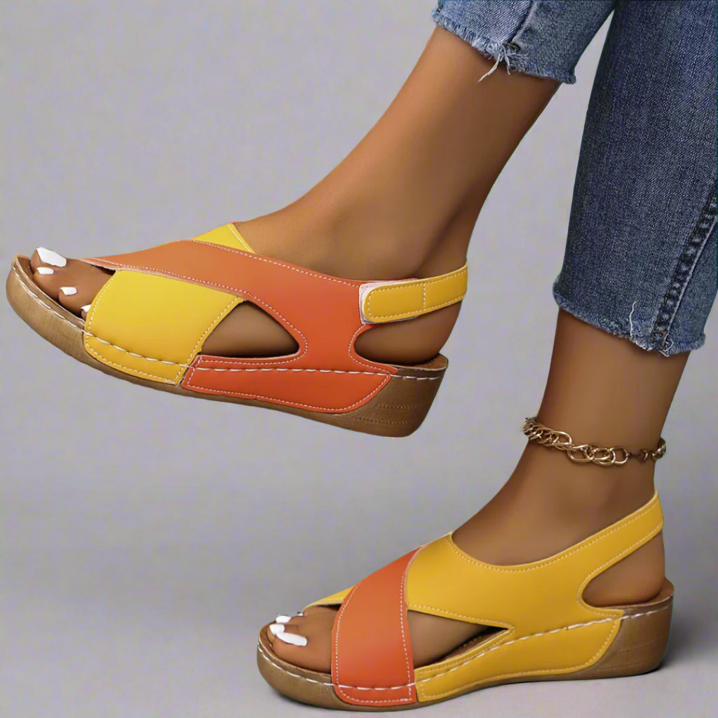 Kendra - Sandales Orthopédiques Colorblock