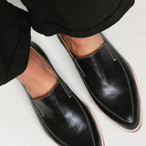 Zofia™ | Mocassin Patchwork Noir