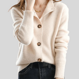 Claire | Cardigan en Cachemire Style Rétro