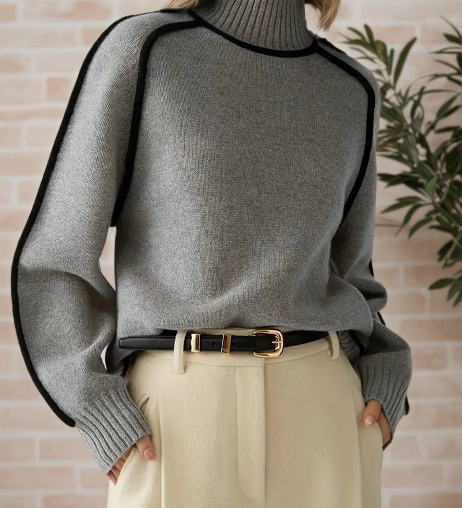 Donna | Pull Élégant à Col Haut