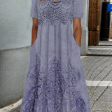 INDIGO | ROBE MIDI FLORALE ÉLÉGANTE