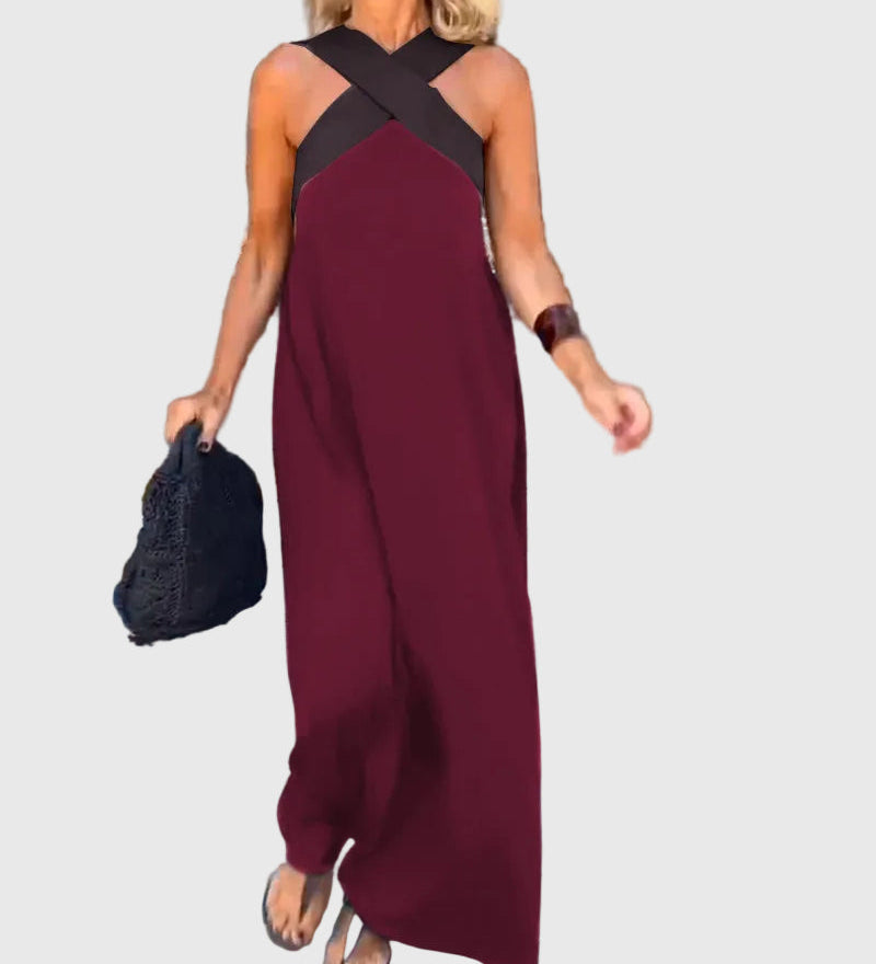 Elena | Robe Maxi Fluide et Élégante
