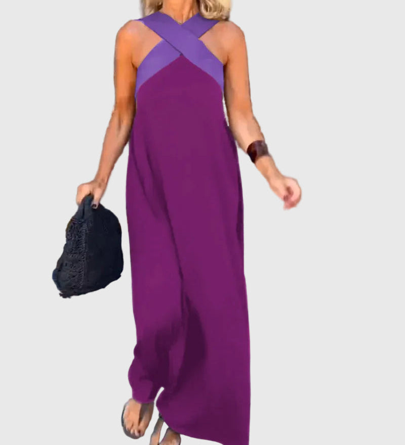 Elena | Robe Maxi Fluide Élégante