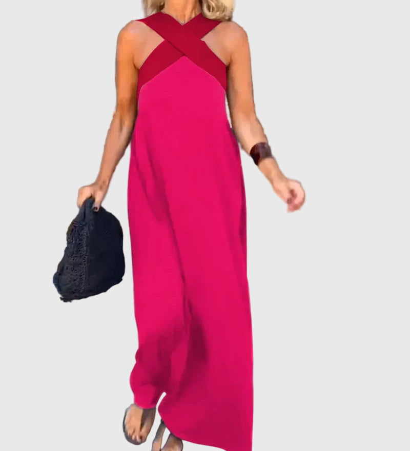 Elena | Robe Maxi Fluide Élégante