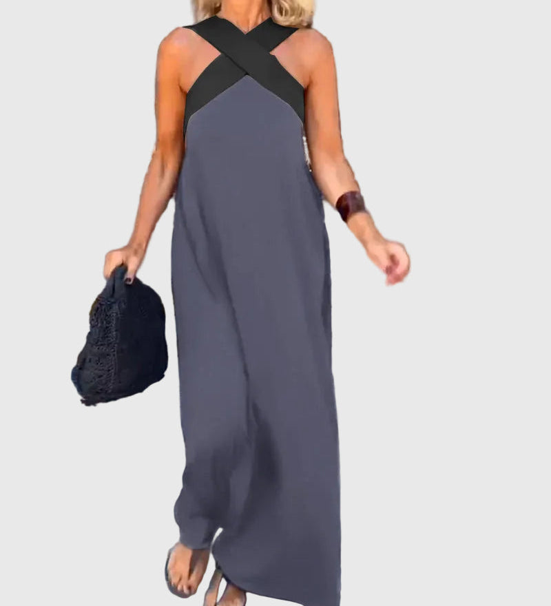Elena | Robe Maxi Fluide Élégante