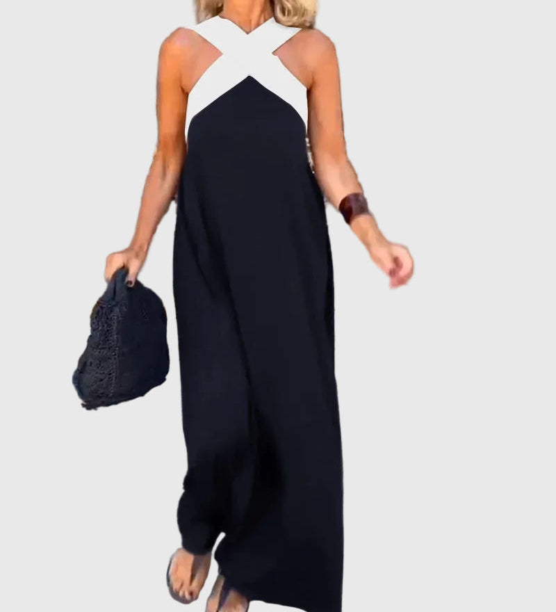 Elena | Robe Maxi Fluide Élégante