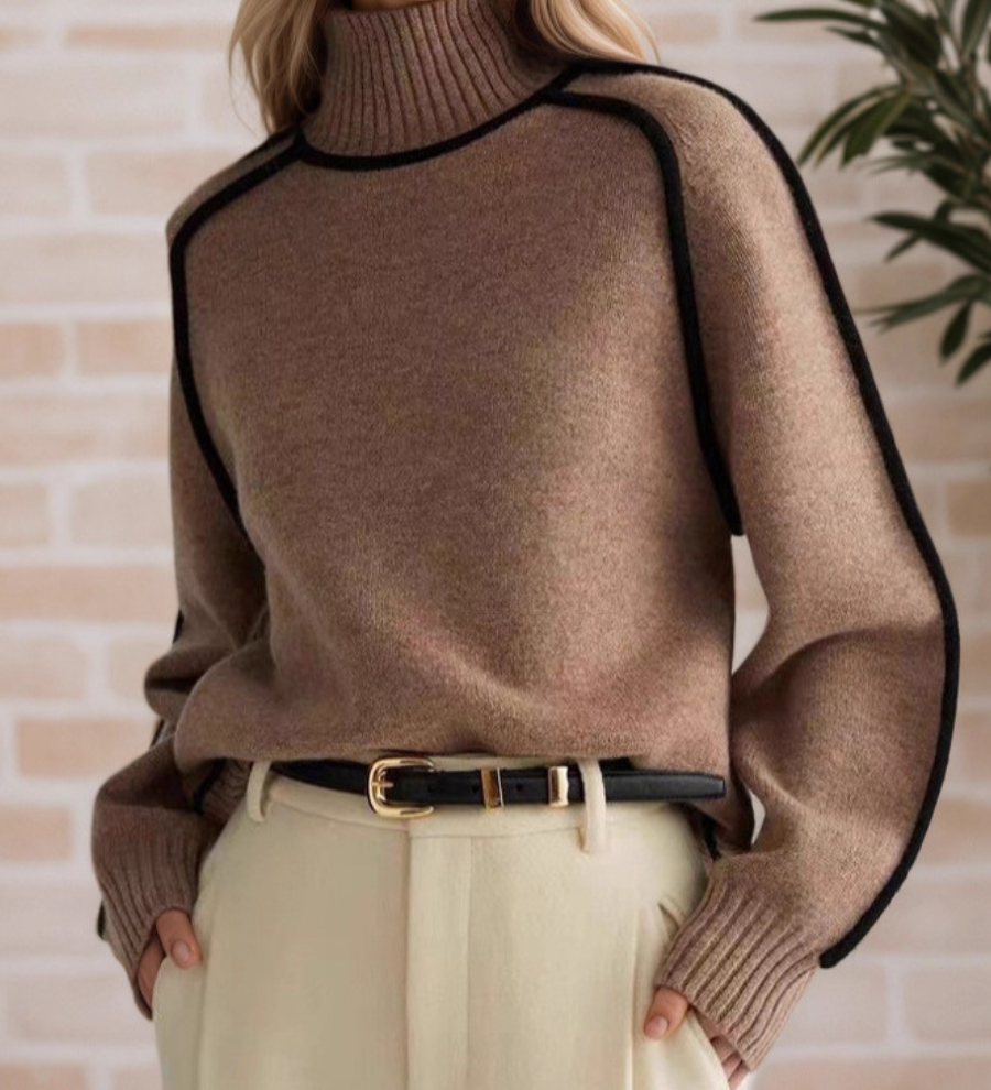 Donna | Pull Élégant à Col Haut