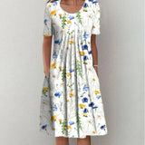 Hailey | Robe florale élégante et décontractée avec poches