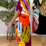 Rianna - Robe à Imprimé Abstrait