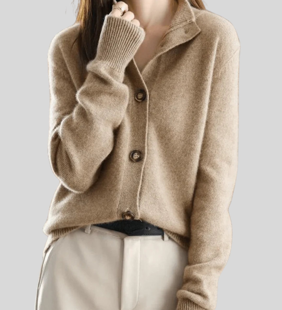 Claire | Cardigan en Cachemire Style Rétro