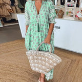 MANA | ROBE MIDI FLORALE CHIC À COL EN V