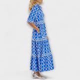 JULIANA | ROBE MIDI AVEC MOTIF CHAÎNE