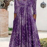 ELOWEN | ROBE MIDI À MANCHES LONGUES CASUAL
