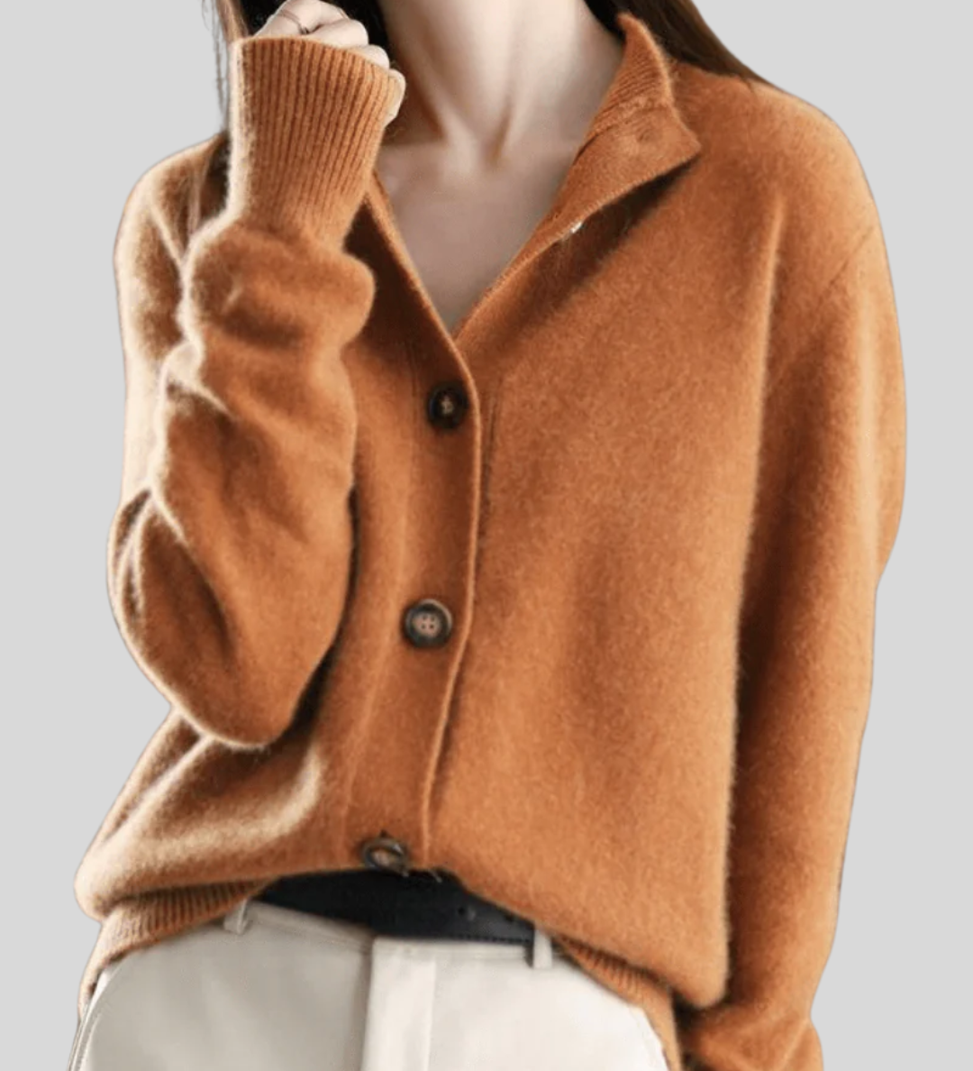 Claire | Cardigan en Cachemire Style Rétro