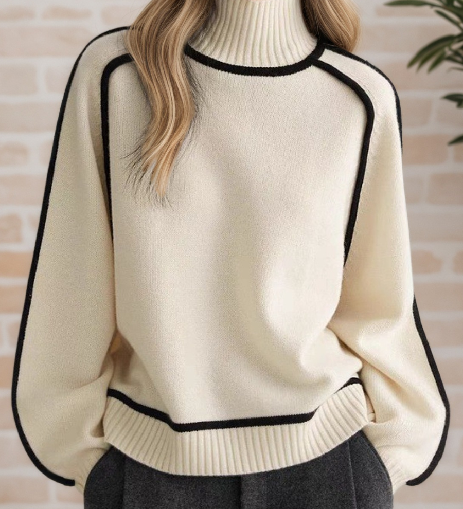 Donna | Pull Élégant à Col Haut