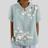 Haut Fleuri Confort Élégant