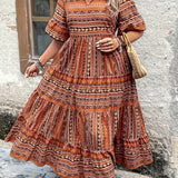 Joraine - Robe Ethnique Fluide