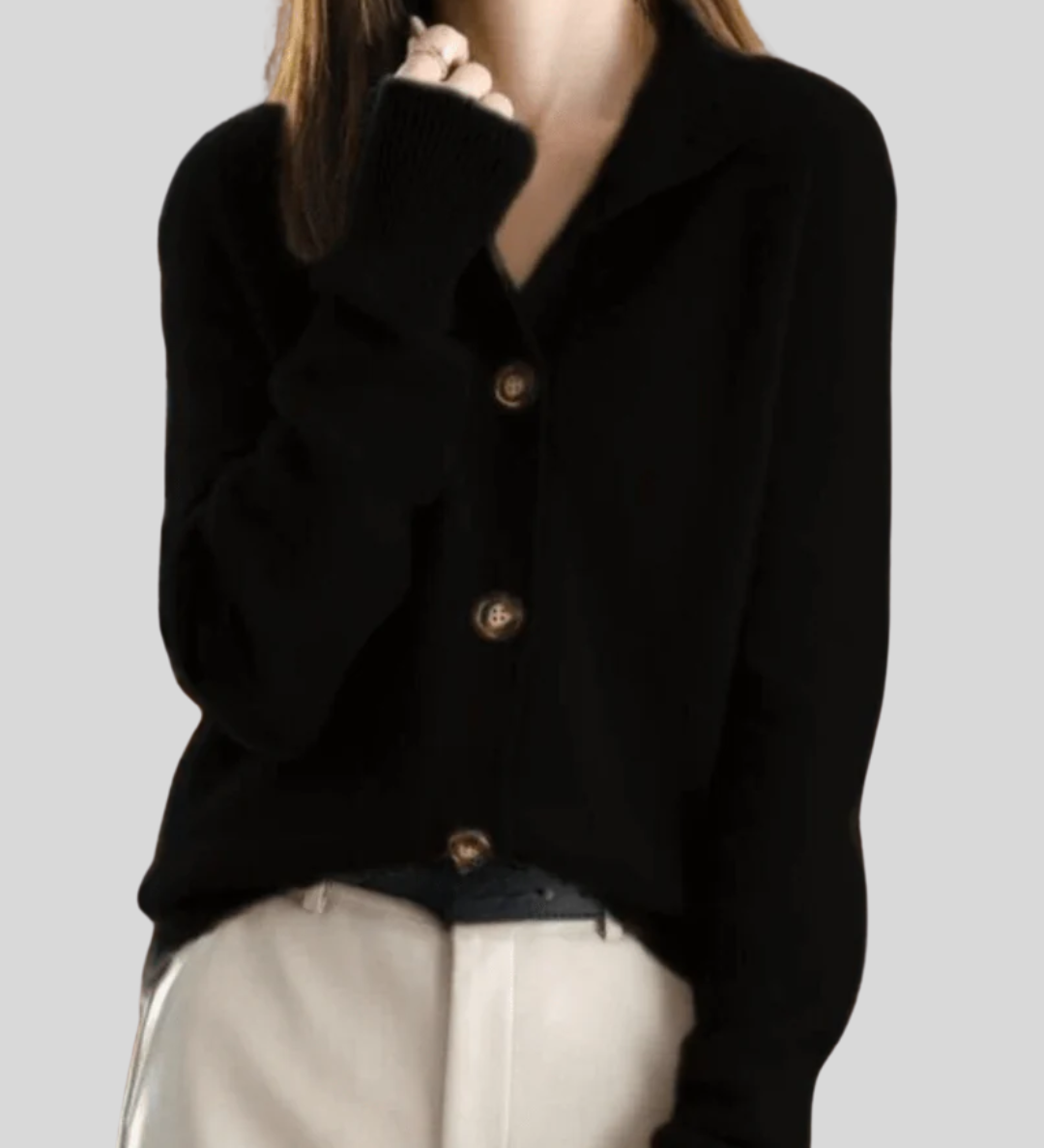 Claire | Cardigan en Cachemire Style Rétro