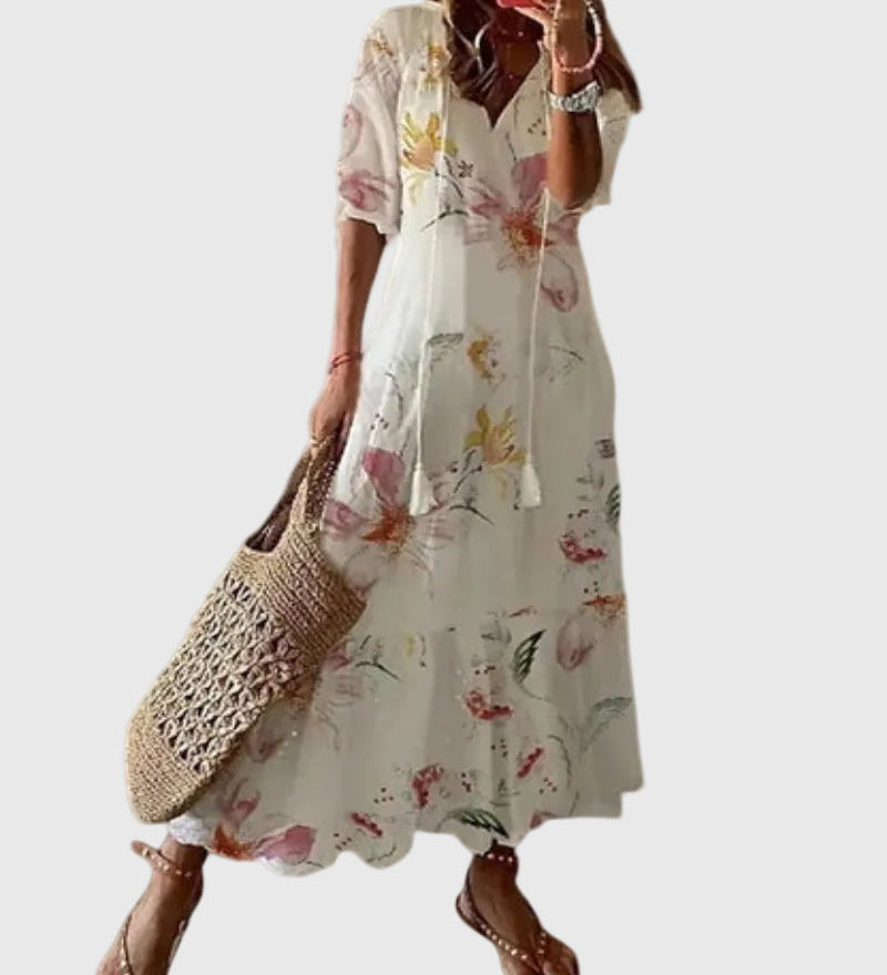 Amalia | Robe Maxi d'Été Vintage Boho