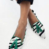 Riane™ | Mocassins Zebra Vert