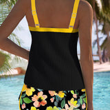 Élise | Tankini Deux Pièces Élégant