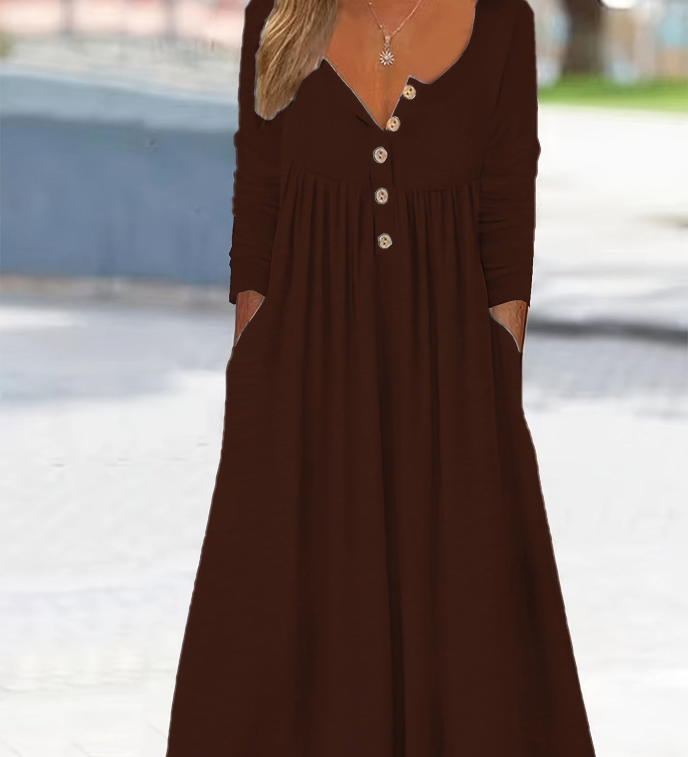 ZARA | ROBE MIDI À BOUTONS SUR LE DEVANT