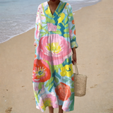 Robe d’Été Imprimée Flatteuse