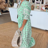 MANA | ROBE MIDI FLORALE CHIC À COL EN V