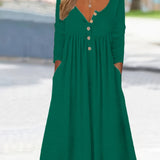 ZARA | ROBE MIDI À BOUTONS SUR LE DEVANT