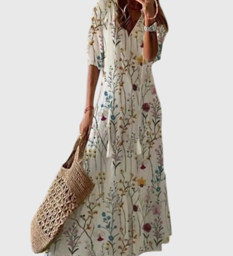 Amalia | Robe Maxi d'Été Vintage Boho