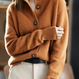 Claire | Cardigan en Cachemire Style Rétro