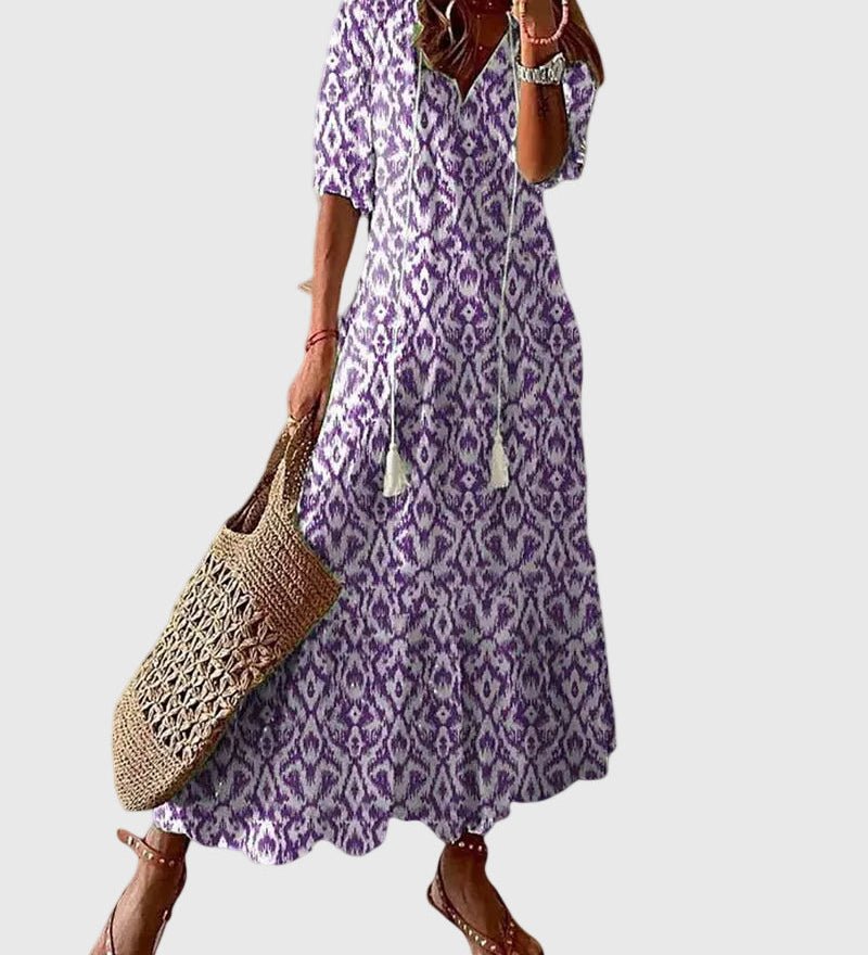 Amalia | Robe Maxi d'Été Vintage Boho