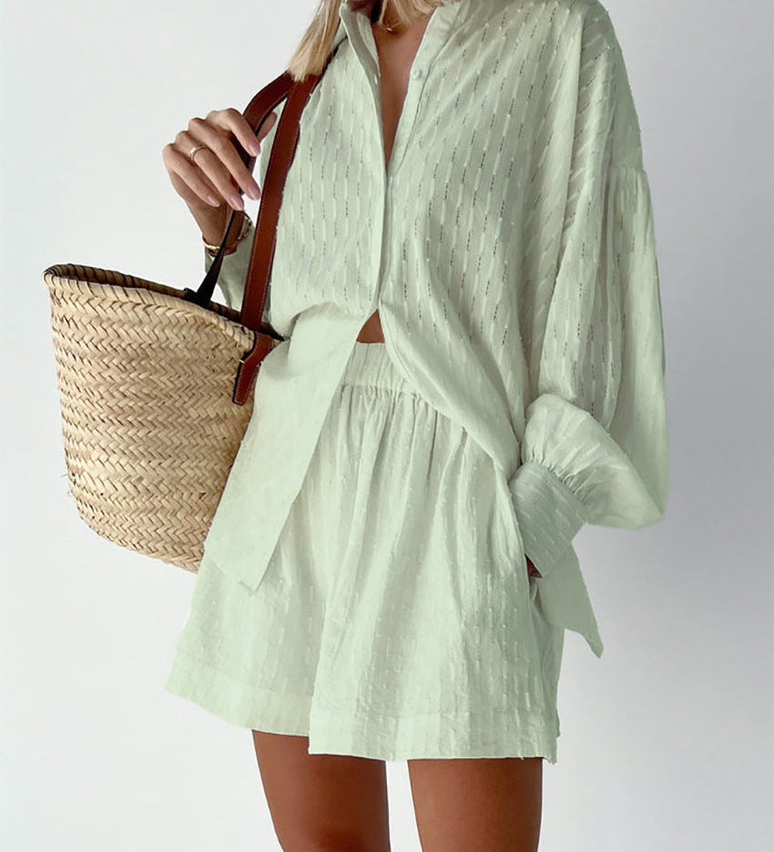 Elizabeth - Ensemble Chemise et Shorts Léger