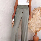 Riana - Pantalon Taille Haute Détendu