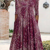 ELOWEN | ROBE MIDI À MANCHES LONGUES CASUAL