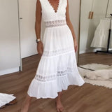 Circe - Robe Camisole en Dentelle à Col V