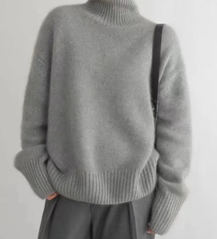 Amaya | Pull Col Roulé en Cachemire Luxueux