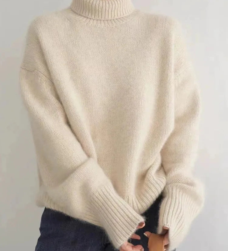 Amaya | Pull Col Roulé en Cachemire Luxueux