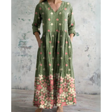 ELEANOR | ROBE MAXI FLORALE VINTAGE