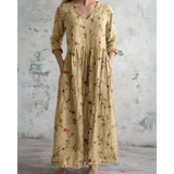 ELEANOR | ROBE MAXI FLORALE VINTAGE