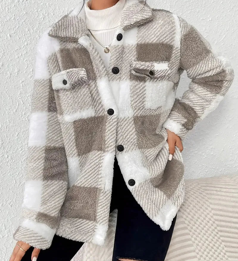 Martin | Veste en Polaire à Carreaux Élégante