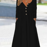ZARA | ROBE MIDI À BOUTONS SUR LE DEVANT