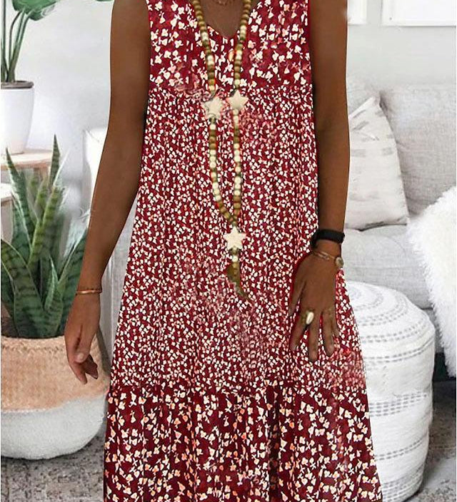 AYLA | ROBE SANS MANCHES À COL EN V